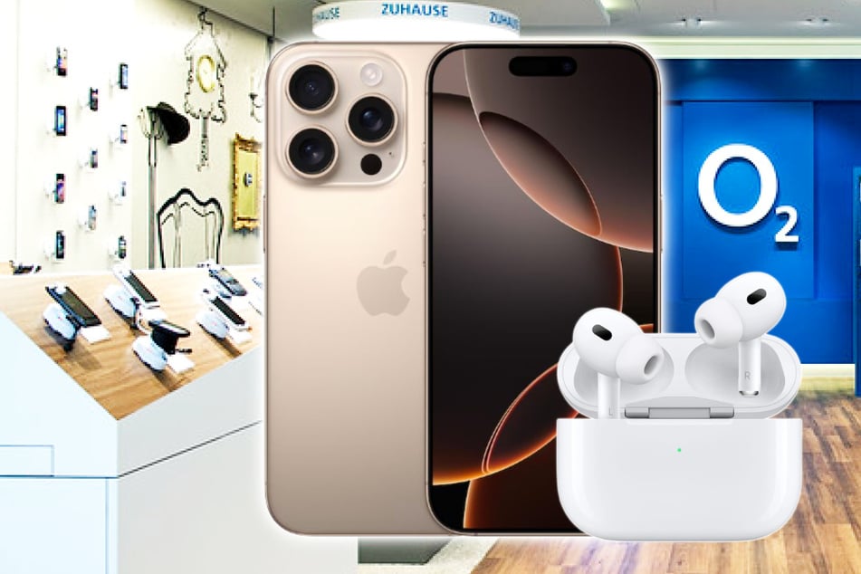 iPhone 16 Pro Max inkl. AirPods Pro 2, Allnet-Flat und 30 GB Daten bei o2 im Angebot