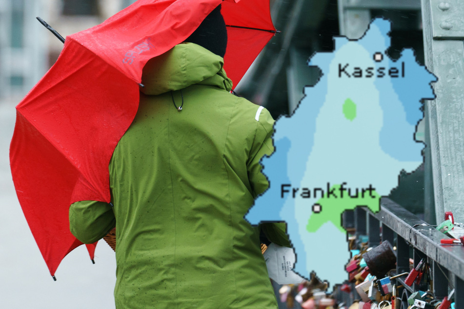 Auch der Dienst Wetteronline.de (Grafik) sagt für den Dienstag ein erhöhtes Niederschlagsrisiko für fast ganz Hessen voraus.