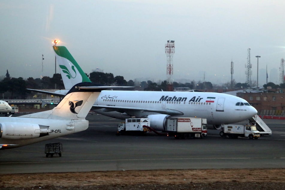 Ein Flugzeug der iranischen Fluggesellschaft Mahan Air.