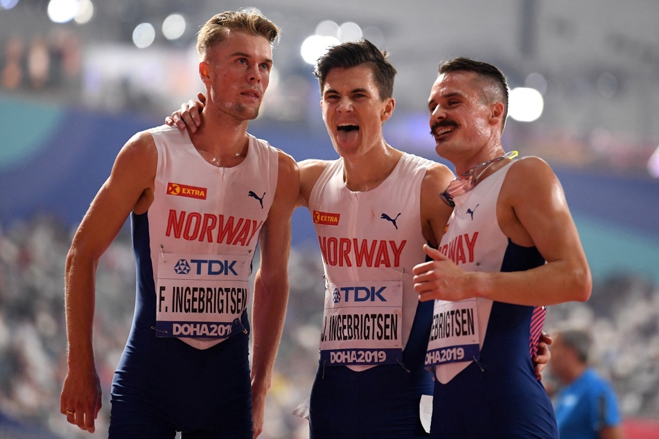 Die Brüder Ingebrigtsen: Filip (30, l.), Jakob (23, M.) und Henrik (32, r.) trennten sich 2022 von ihrem Trainer und Vater Gjert (57, nicht im Bild).