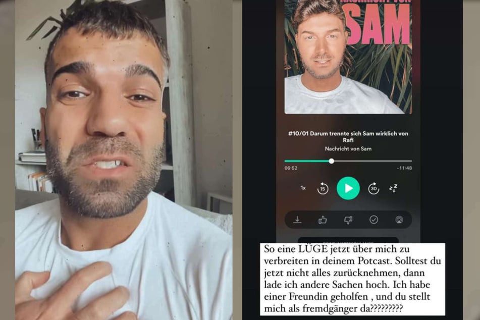 In seiner Instagram-Story dementierte Rafi Rachek (31) die Fremgeh-Anschuldigungen seines Ex-Freunds Sam Dylan (30).