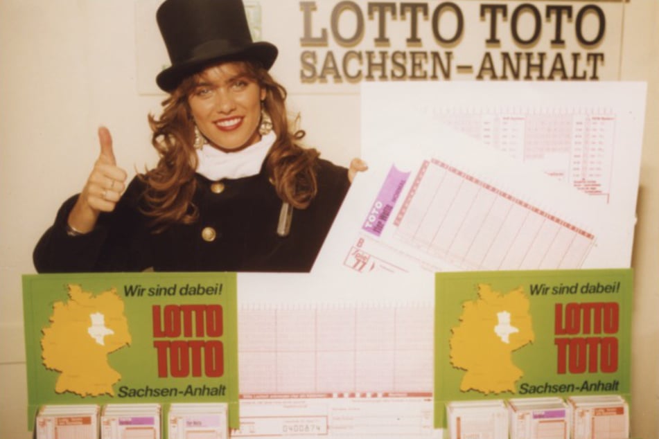Das Startmotiv von LOTTO Sachsen-Anhalt im September 1991.