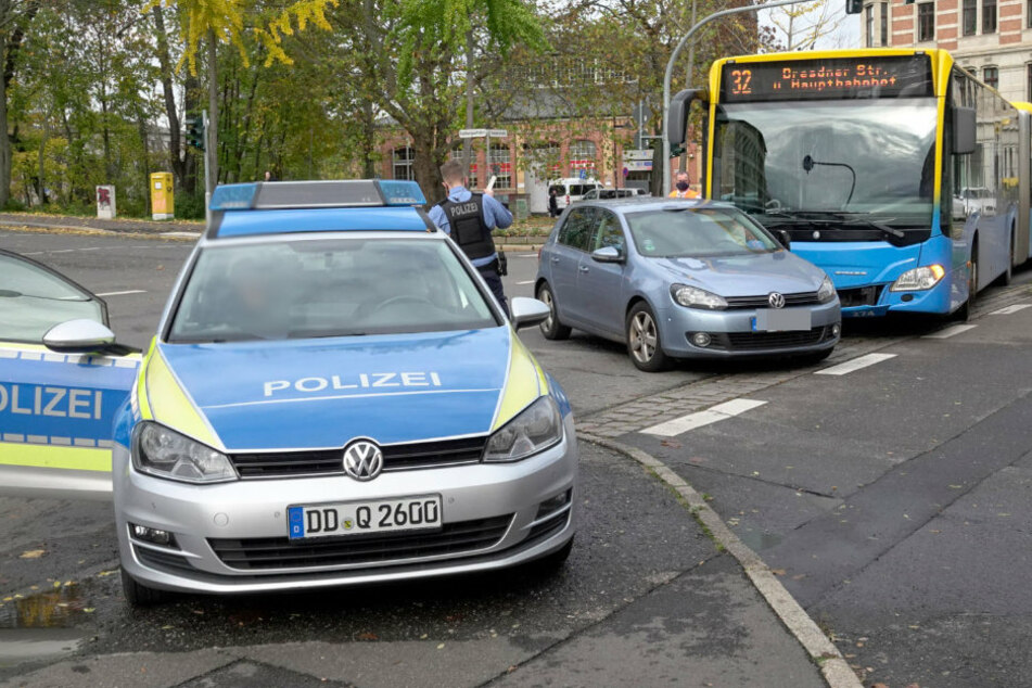 Durch den Unfall an der Kaßbergauffahrt mussten Buslinien umgeleitet werden.