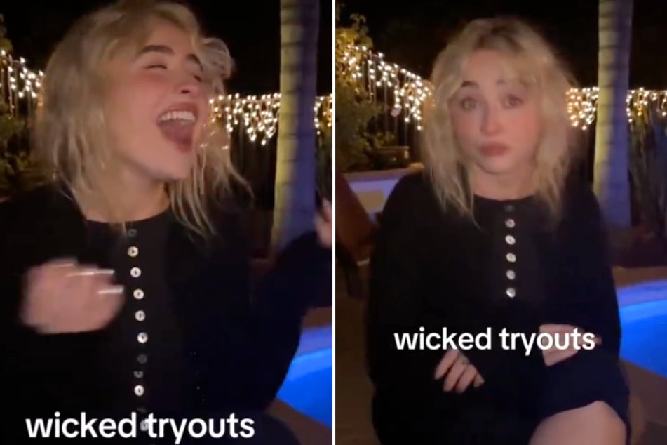 Singer Sabrina Carpenter recently attempted the iconic Wicked movie riff with her friends and family on TikTok.