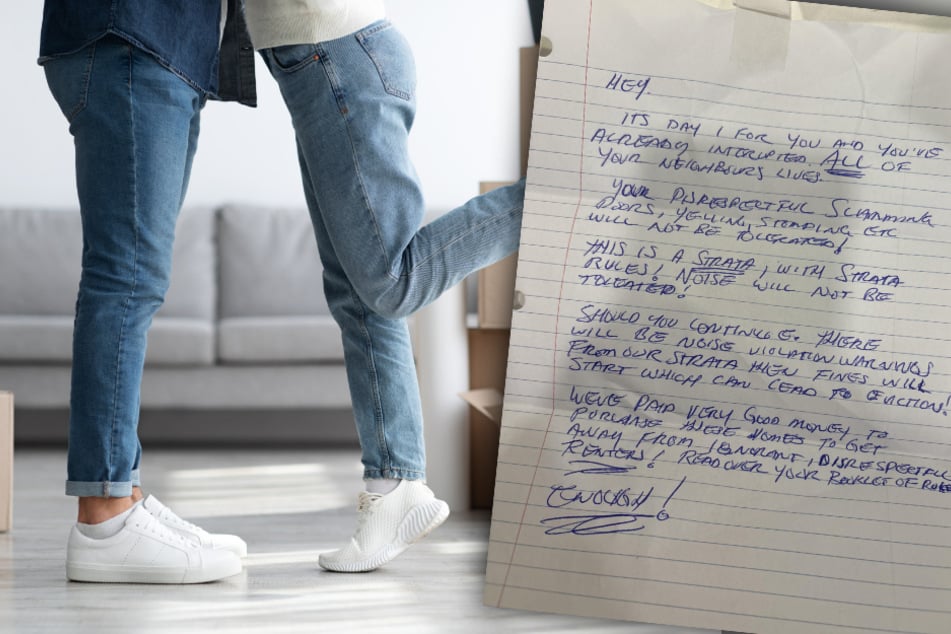 Paar zieht in erste gemeinsame Wohnung, doch dann finden sie diesen Zettel