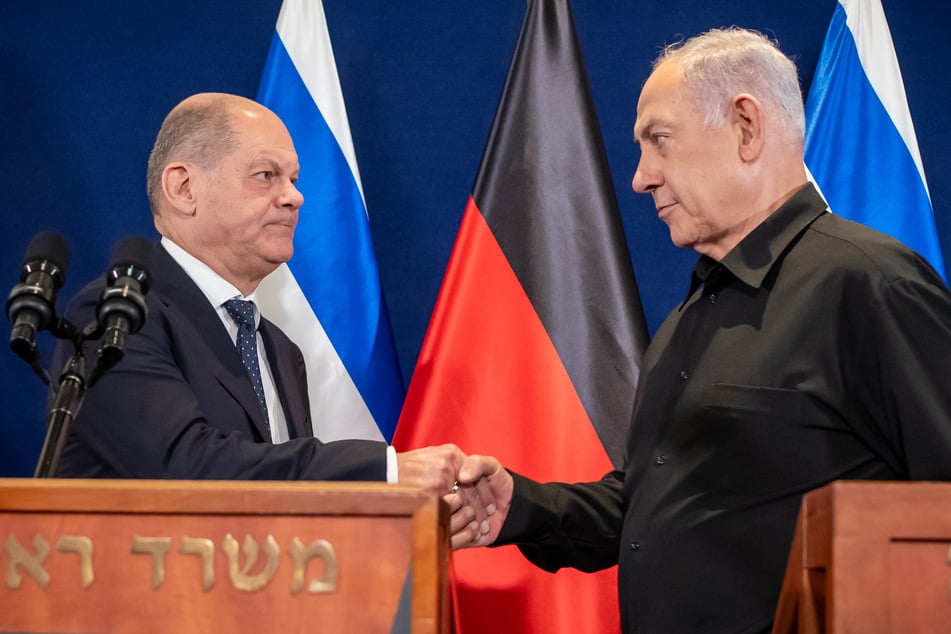 Olaf Scholz (l.) und Benjamin Netanjahu haben erneut über die Lage im Nahost-Konflikt gesprochen.