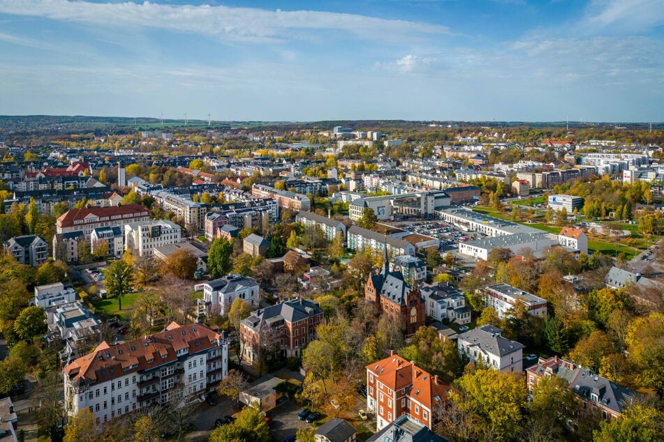 Blick über den Kaßberg: Hier holte die AfD 21,28 Prozent der Zweitstimmen - damit gewinnt die Partei knapp den Stadtteil. Die Grünen kommen als zweitstärkste Partei auf 19,1 Prozent.