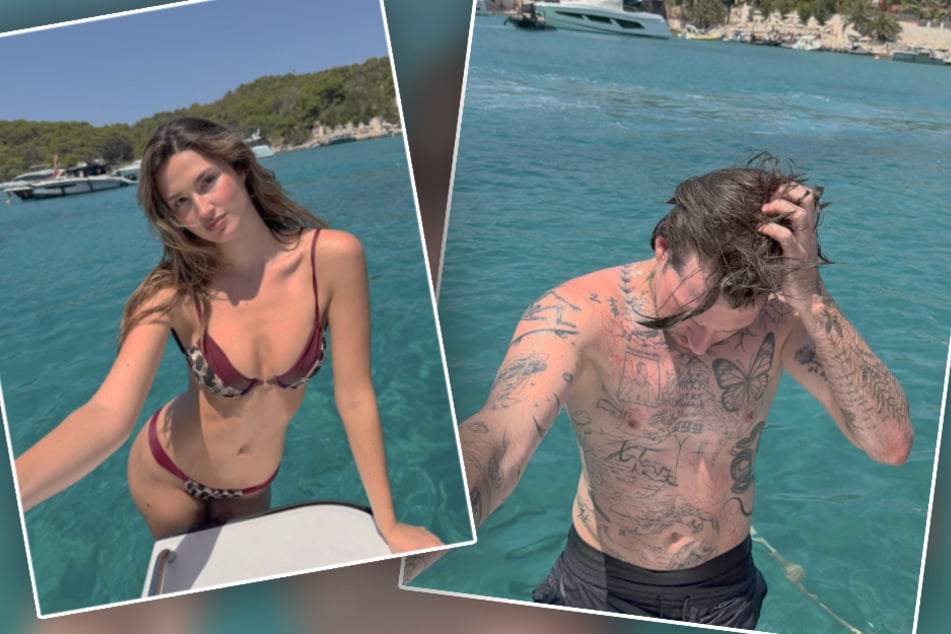 Selbes Meer, selbe felsiger Hintergrund: Sind diese Urlaubsfotos das finale Indiz?