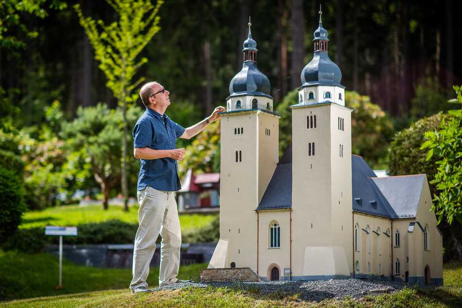 Das höchste Modell im Klein-Vogtland ist die Johanniskirche aus Plauen.