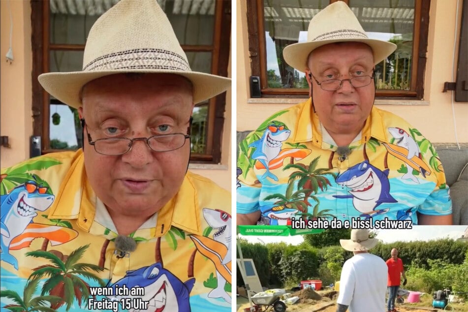 Der Kleingartensheriff Michael Baumann (63) war schockiert, wie die zwei Männer im Garten anpackten.