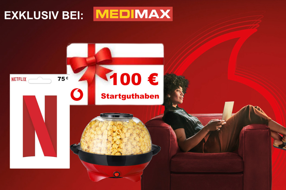 Bei MEDIMAX Oberhausen bekommt Ihr bei Tarifabschluss Startguthaben², Gutscheine und Popcornmaschine⁶ geschenkt.