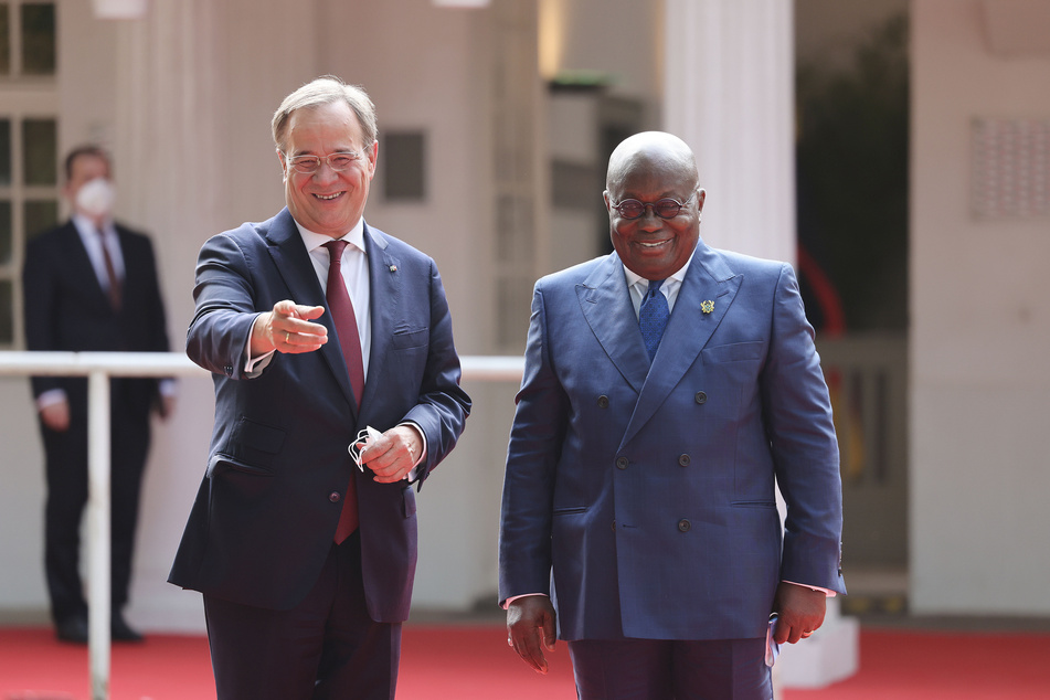 Auch Nana Akufo-Addo (77), Staatspräsident der Republik Ghana, besuchte Nordrhein-Westfalen zum 75. Geburstag.