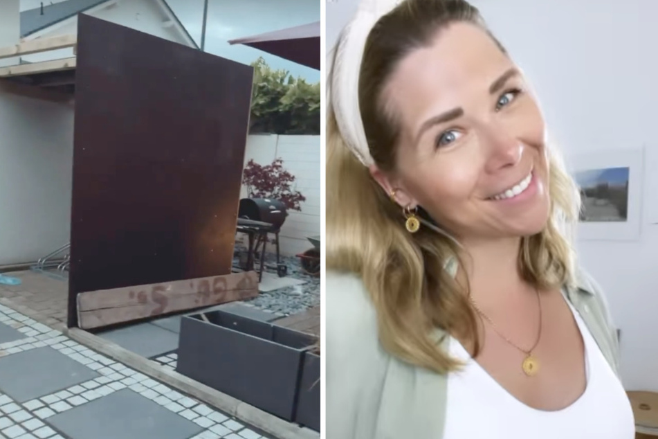 Im Garten von Tanja Szewczenko (44) herrscht derzeit ein wenig Chaos.