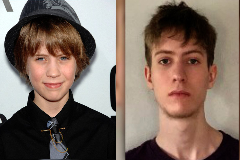 Matthew Mindler appeared in Our Idiot Brother as a young star (l). His university circulated recent photos of him this week during his disappearance (r).