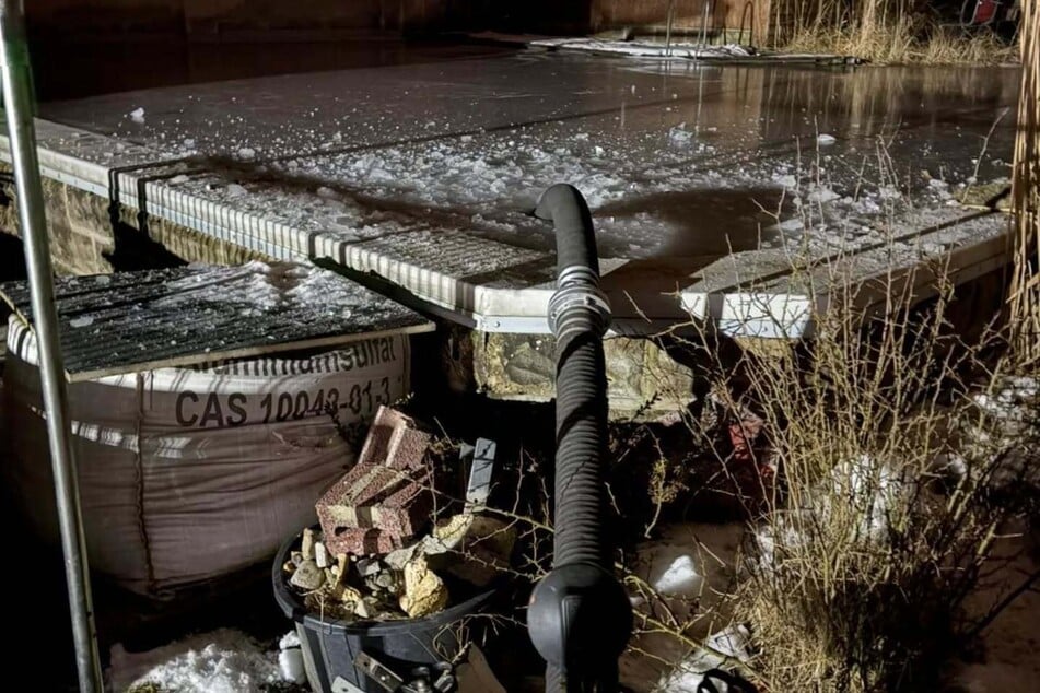 In einem Hinterhaus brannte es.