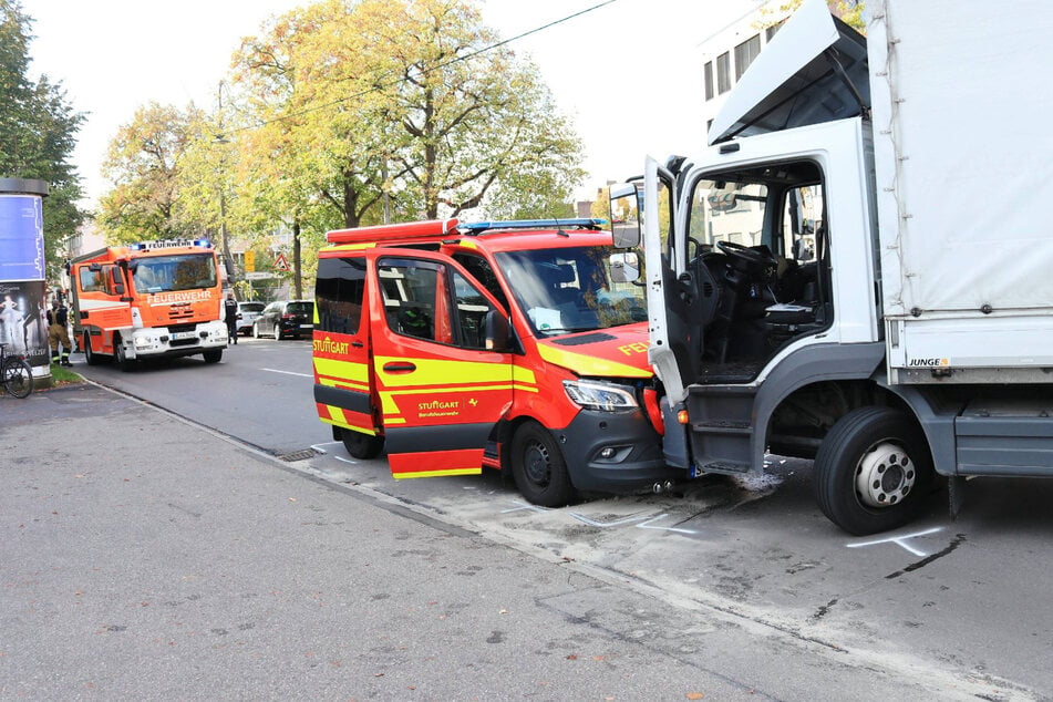 Die Unfallstelle wurde am Mittwochmittag abgesichert.