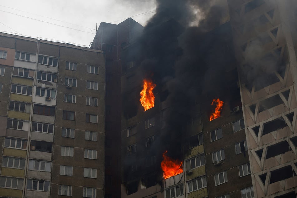 Ukraine hit by latest attack as Russia launches deadly airstrike on Kyiv residential building