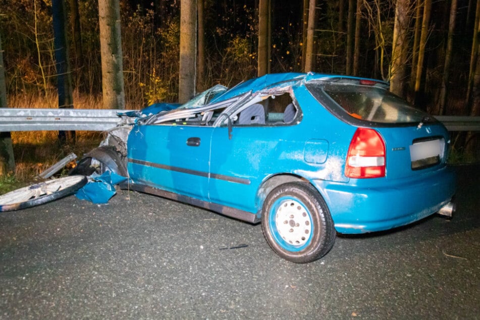 Der 35-jährige Honda-Fahrer wurde bei dem Unfall schwer verletzt.