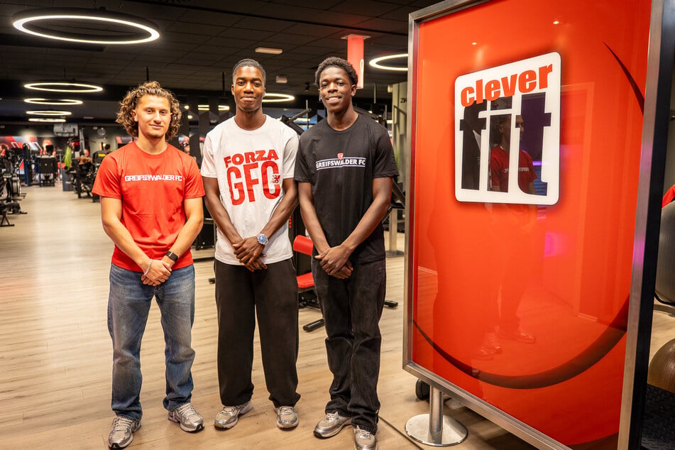 Musa Alkan, Michael Sternberg und Joel Awuah (alle 19, v.l.n.r.) wollen in Greifswald Profis werden.
