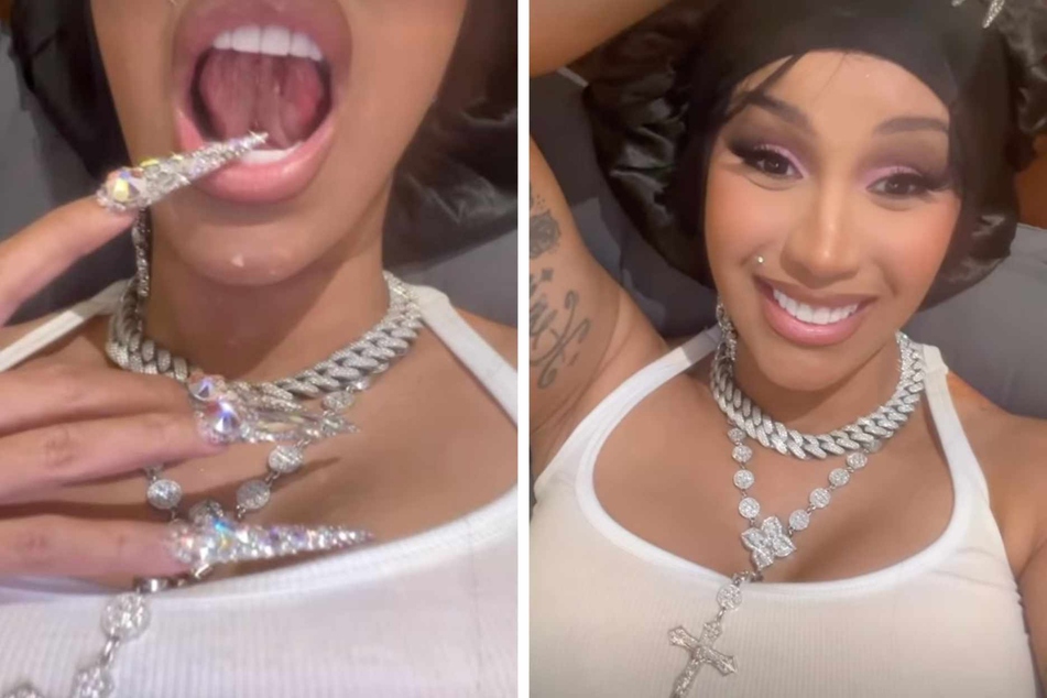 Cardi B went viral a few days ago for an Instagram live of her getting a tongue piercing. Today she took to Instagram to give fans an update on the piercing!