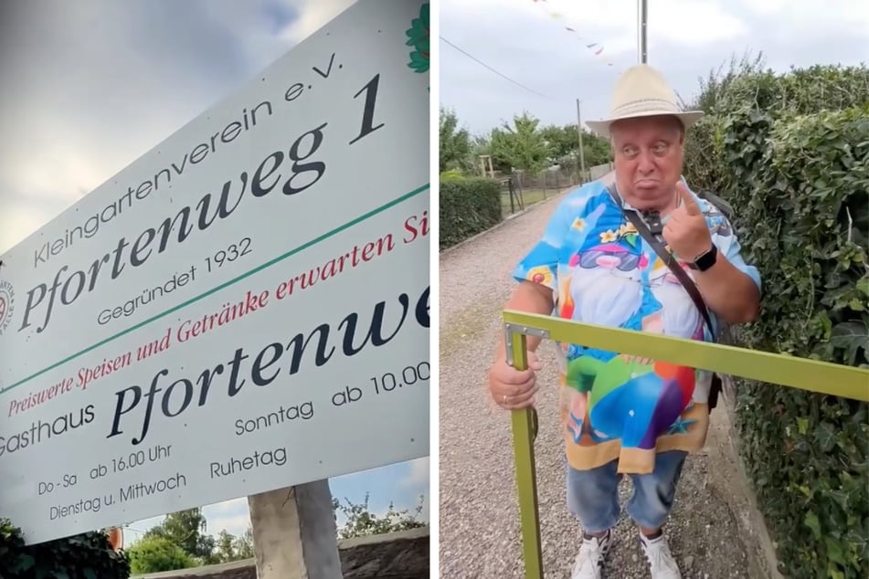 Die Gärtner im "Pfortenweg 1" haben den Kleingartensheriff zu sich eingeladen.
