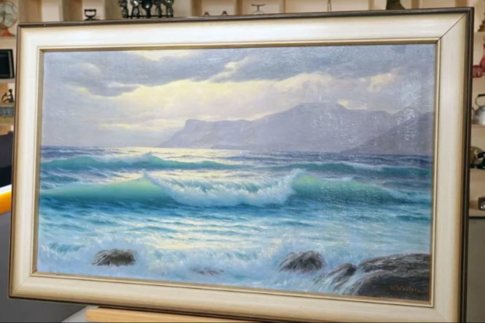Das Werk des niederländischen Künstlers Willem Welters zeigt mutmaßlich ein Motiv seiner Lieblingsinsel Capri (Italien).