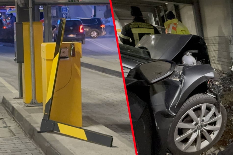 Tödlicher Unfall im Parkhaus: Auto durchbricht Schranke und kracht gegen Mauer