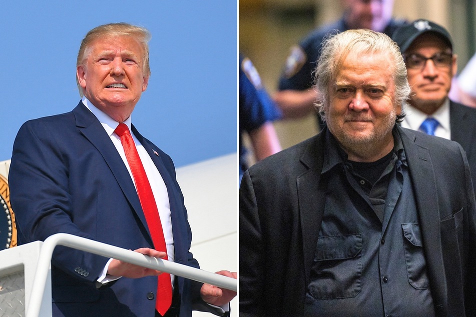 On Thursday, Steve Bannon (r.), a former advisor to Donald Trump, was ordered by a judge to report to prison after he was convicted for contempt of congress.