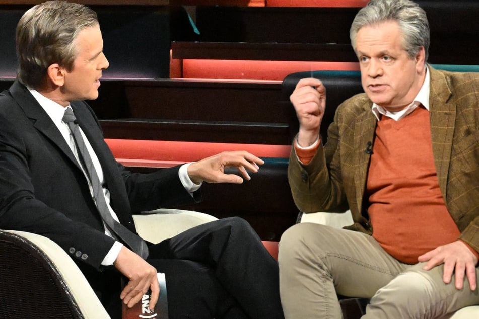 Am Donnerstagabend diskutierte Markus Lanz (57, l.) mit dem "Correctiv"-Journalist Marcus Bensmann (57) über ein Gerichtsurteil.