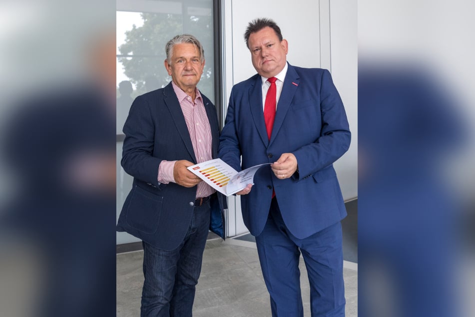 Uwe Nostitz (62) und Andreas Brzezinski (55) sind als Spitzenvertreter des Handwerks in großer Sorge. Die Konjunktur in Deutschland tritt auf der Stelle.