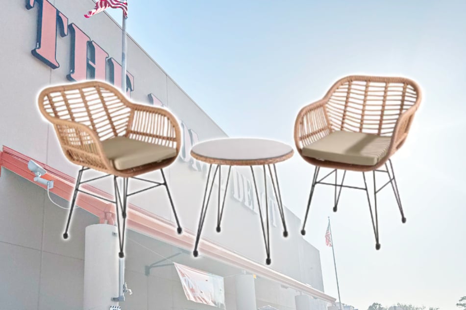 This cute wicker Seating Set is currently on sale at Home Depot
