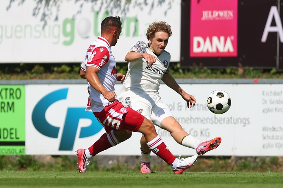 Gegen den Grazer AK machte Luca Herrmann (r.) ein gutes Spiel.