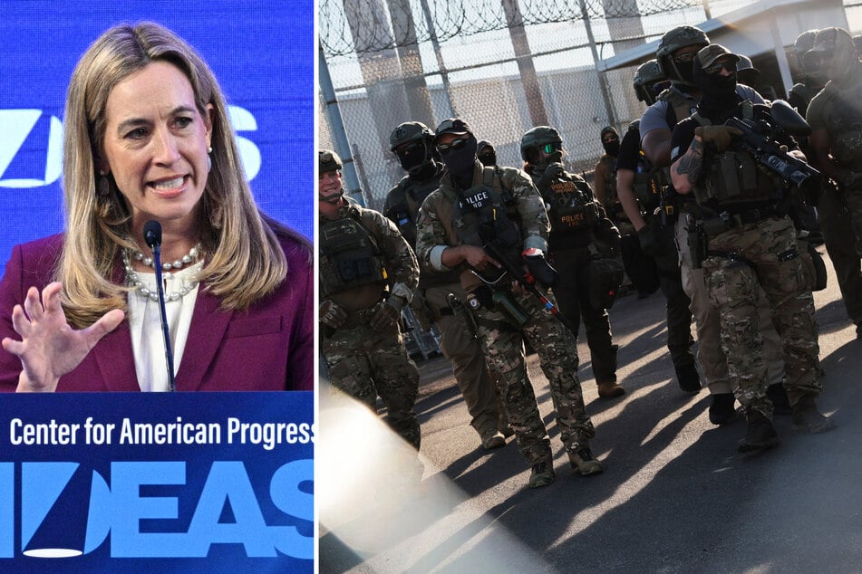 New Jersey Governor Mikie Sherrill was on Monday allowed to visit the Delaney Hall detention camp, but only under very strict conditions.