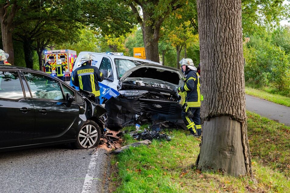 Auf der B202 sind am Freitag insgesamt vier Fahrzeuge in einen Unfall verwickelt gewesen.