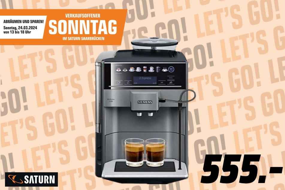 Siemens-Kaffeevollautomat für 555 Euro.