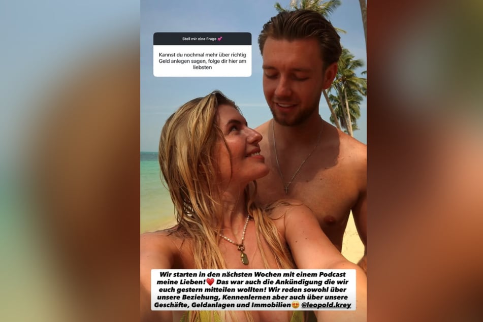 Antonia Hemmer (26) und ihr Freund Leopold wollen zusammen einen Podcast starten.