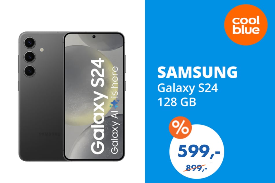 Das Samsung Galaxy S24 128 GB für 599 statt 899 Euro.