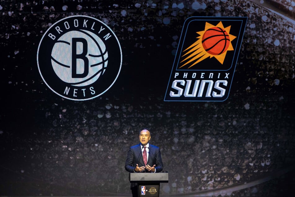 Mark Tatum, NBA deputy commissioner and chief operating officer, speaks during a press conference to announce NBA pre-season games coming to China in 2025, at the Londoner Hotel in Macau on December 6, 2024.