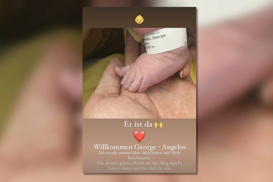 Chris Broy (31) freut sich in einer Instagram-Story über die Geburt seines Sohnes George.