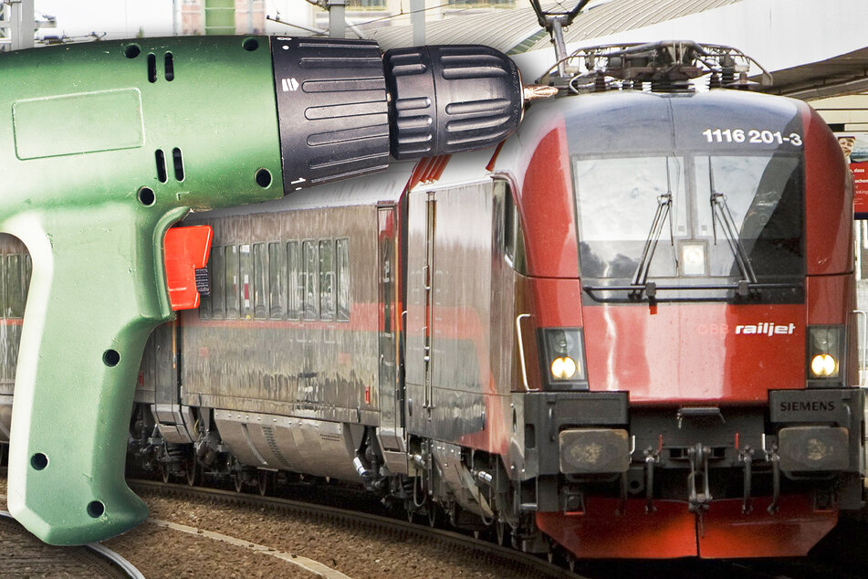 Mann dreht im Zug durch und bedroht Reisende auf skurrile Weise
