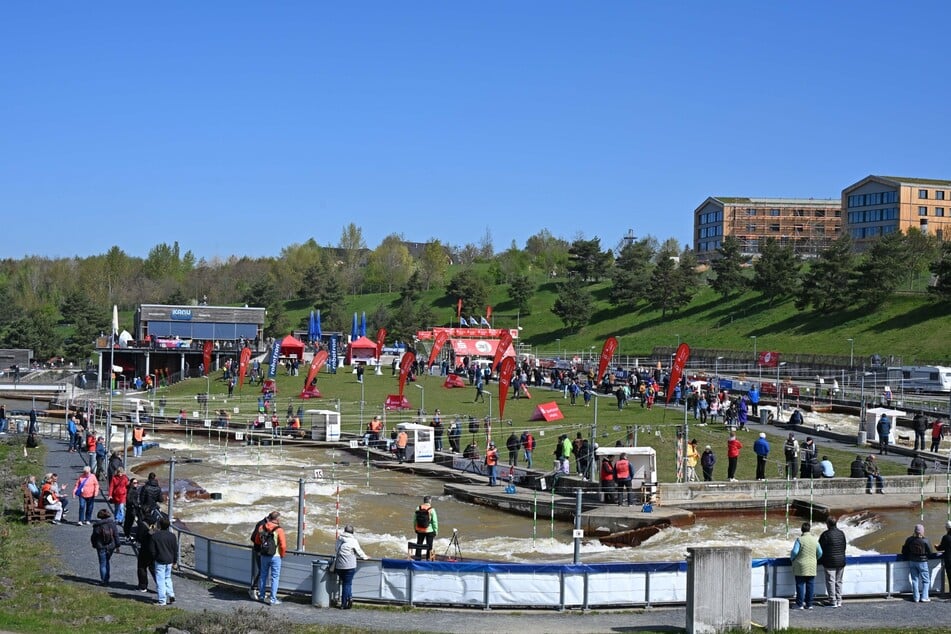Der Kanupark in Markkleeberg soll Austragungsort für Kanu-Slalom und Kajak-Cross bei den Olympischen Spielen werden.