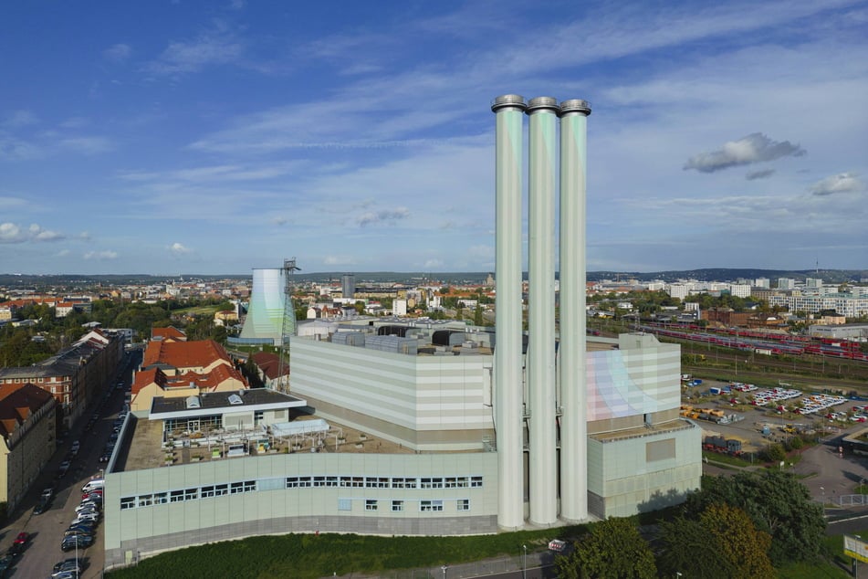 Seit 1995 in Betrieb: Das Heizkraftwerk an der Nossener Brücke ist zentraler Bestandteil der Dresdner Fernwärmeversorgung.