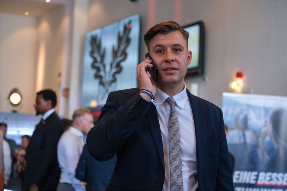 Jean-Pascal Hohm (29), Vorsitzender der AfD-Jugendorganisation Generation Deutschland, auf dem zum Bundeskongress.