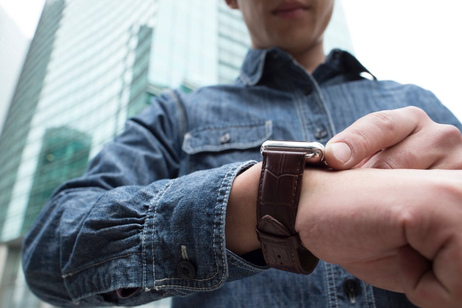 Apple has yet to release a fix for being able to track people without their knowledge by hiding an Apple Watch either in their bags, clothing, or vehicle (stock image).