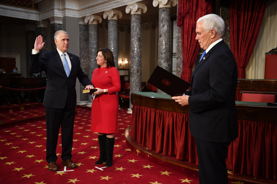 Vice President Mike Pence administered the oath of office to senators of the 117th Congress of the United States.