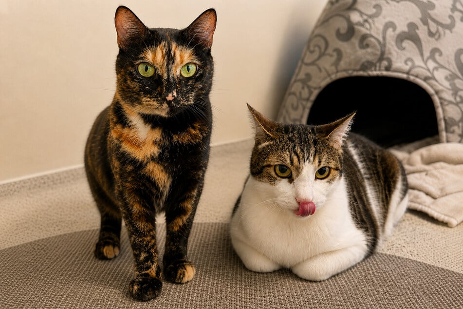 Nanni (l.) und Hansi suchen ein gemeinsames Zuhause.