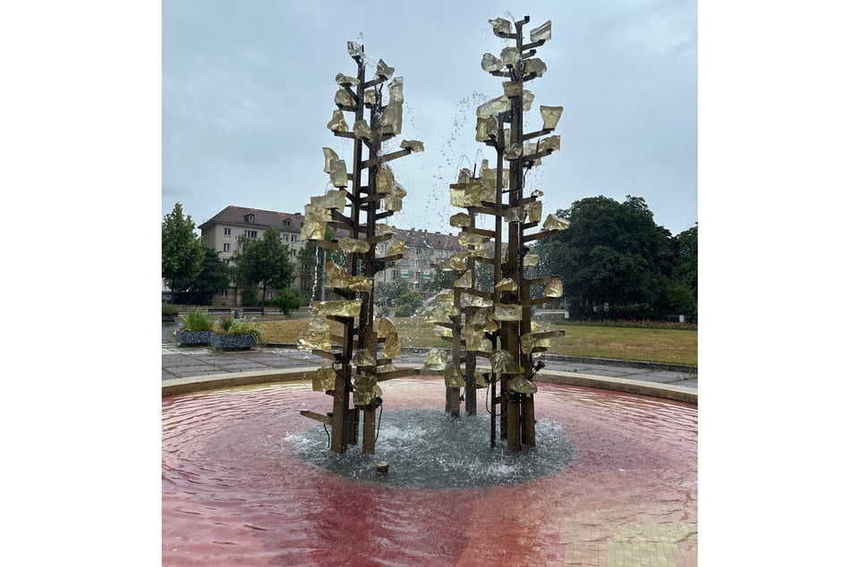 So schön sprudelte der Glasbrunnen vergangenen Sommer.