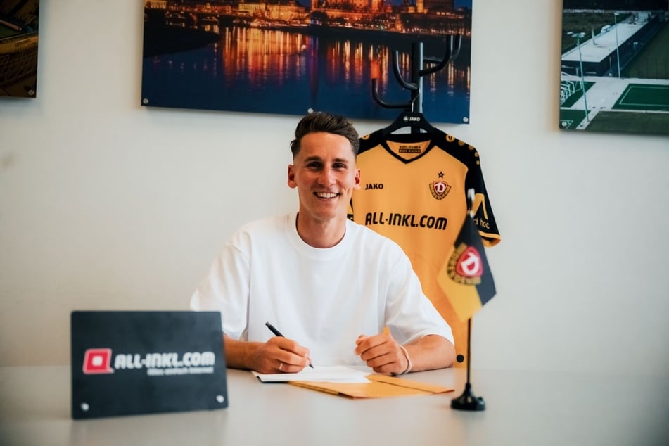 Das Arbeitspapier ist unterzeichnet, die Tinte trocken: Konrad Faber (27) wechselt auf Leihbasis nach Dresden.