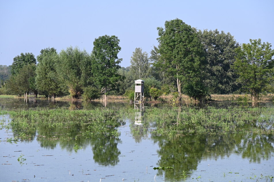 Eine Bereiche stehen komplett unter Wasser.