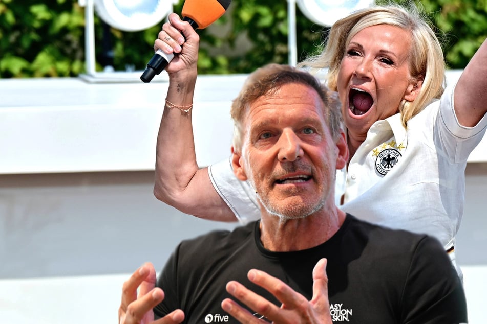 Flirt-Attacke in Fernsehgarten-Hitze: Aufgedrehte "Kiwi" stürzt sich auf Ralf Möller
